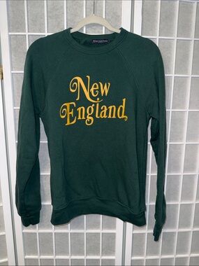 New England Green Crewneck Sweater by Kiel James Patrick Size S